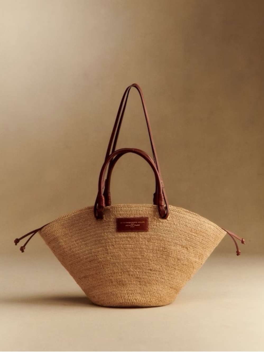 NWT SEZANE RAFFIA BASKET BAG